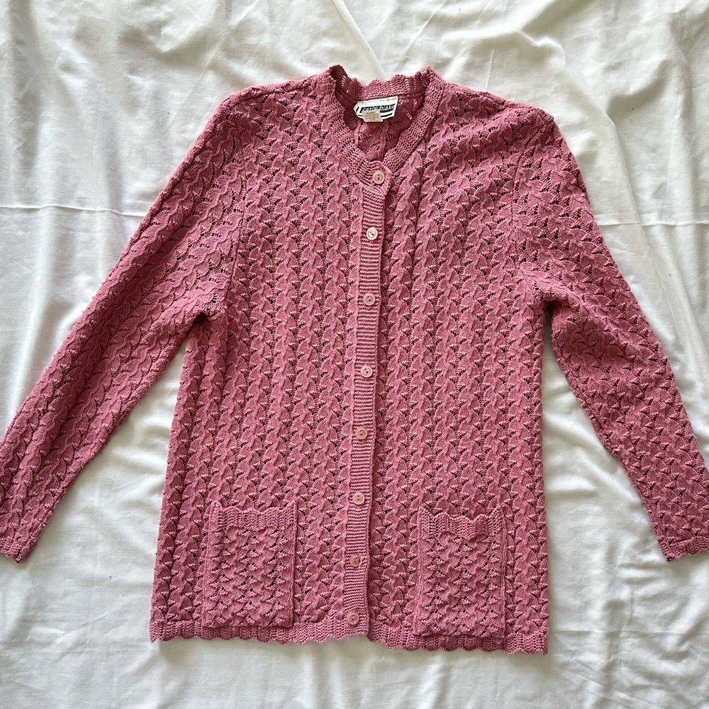 Vintage Carly Baker Knit Cardigan